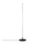 Opviq Lámpara de pie de metal con LED integrado Negro